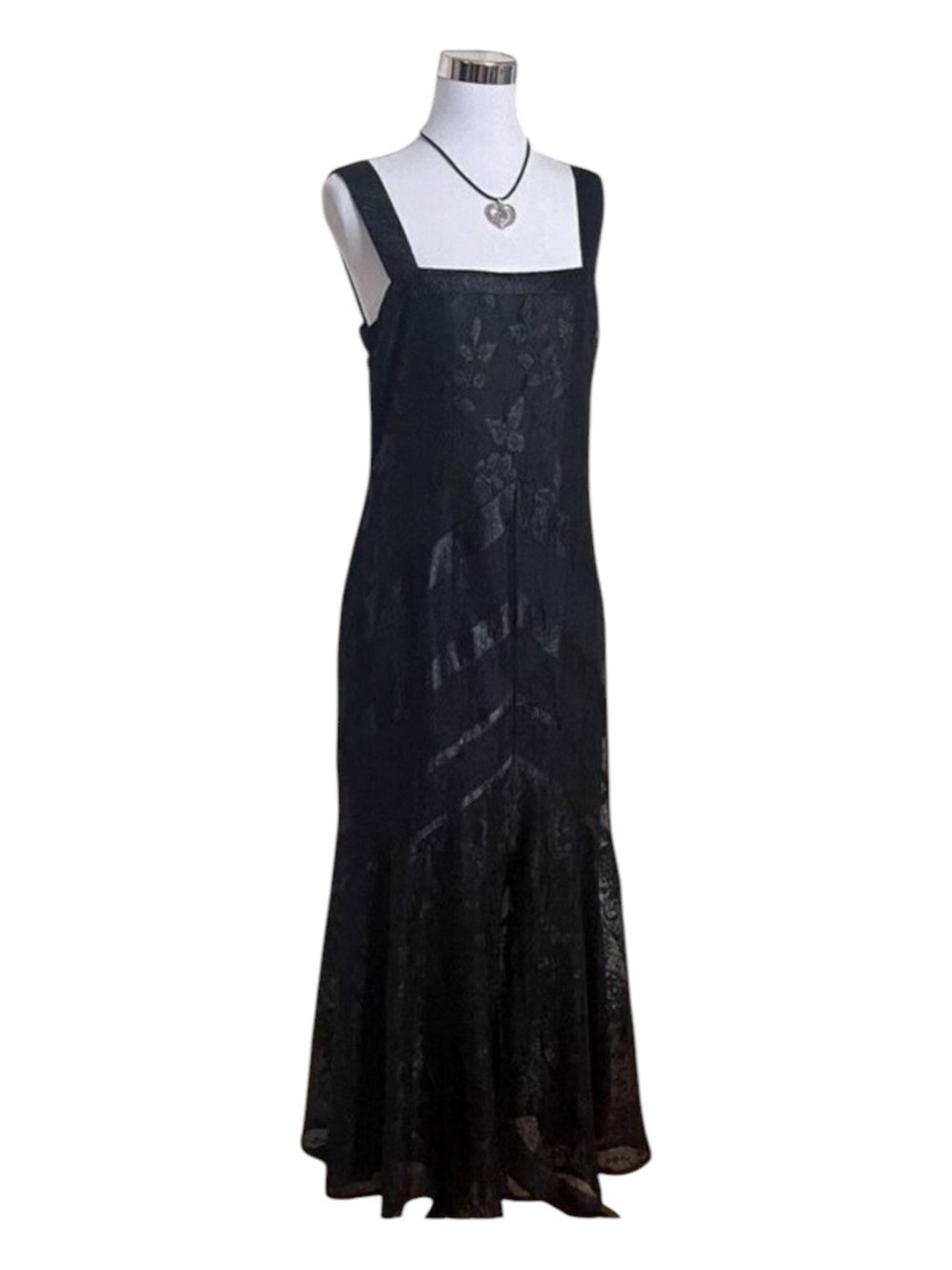 Damianou Black Shimmery Sleeveless Dress Medium